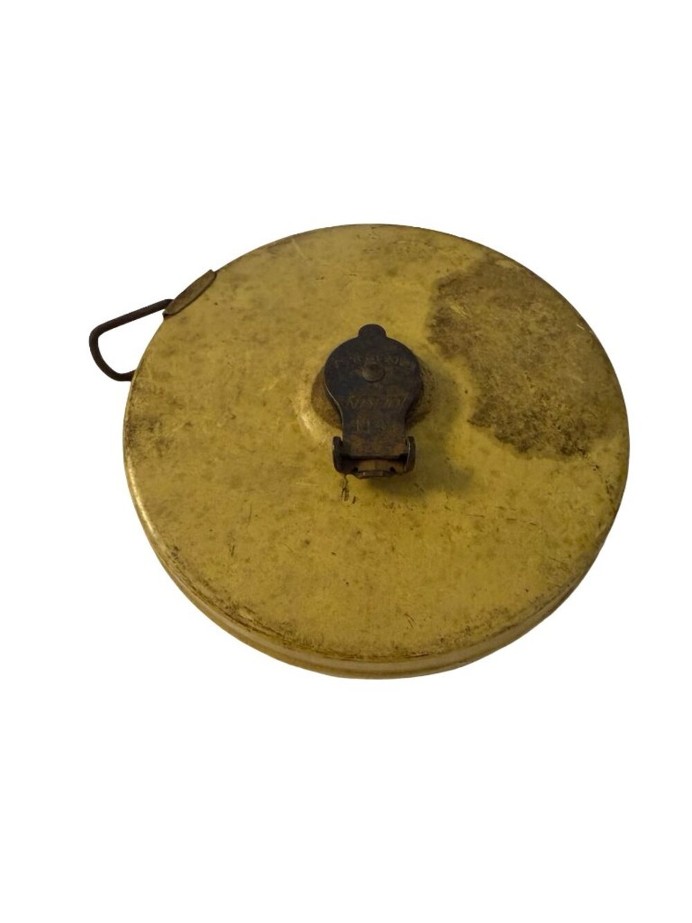 Vintage Lufkin USA Retractable Tape Measure Brass Case Cloth Tape 60 Inch Sewing